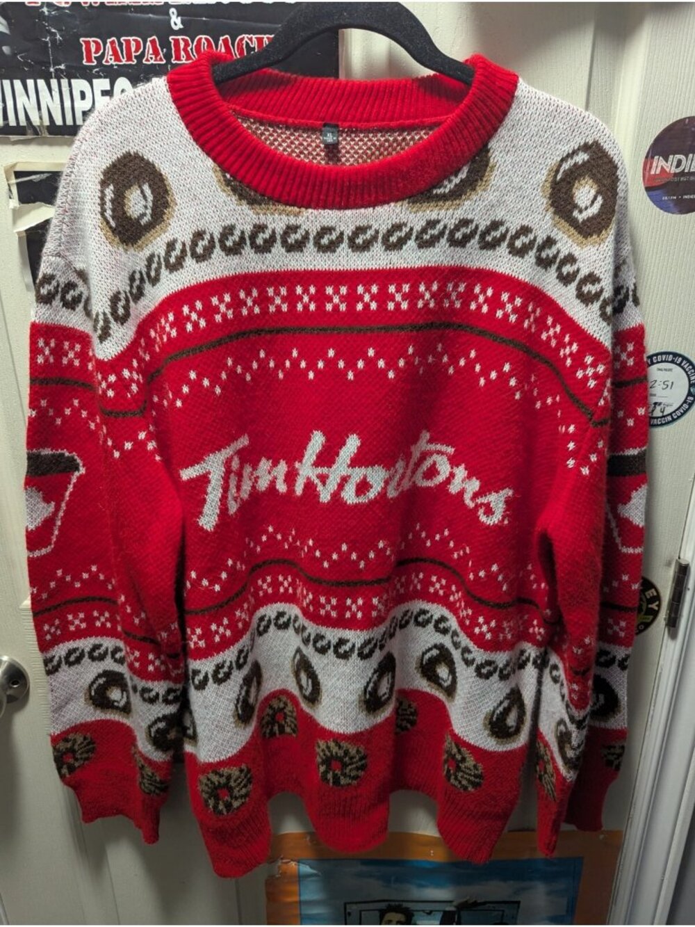 Tim Hortons Christmas Sweater 2018 Rare Promotional Canada XL